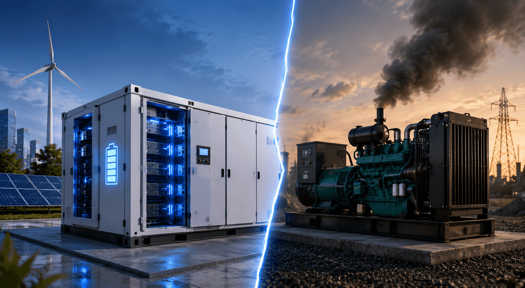 BESS vs Diesel Generator
