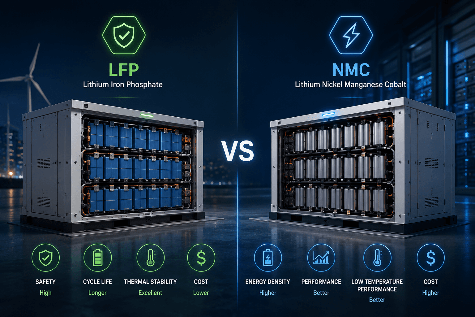 LFP vs NMC Batteries