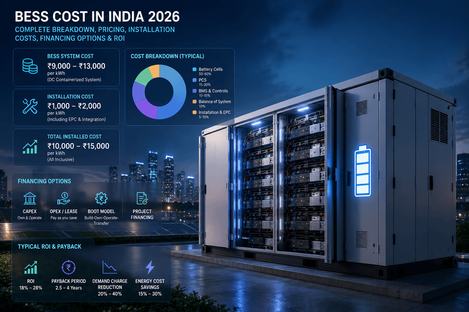 BESS Cost in India 2026
